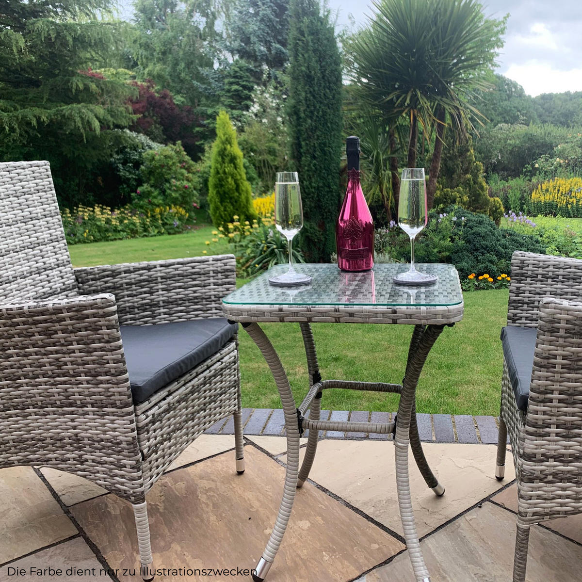 Bistro garden set rattan discount