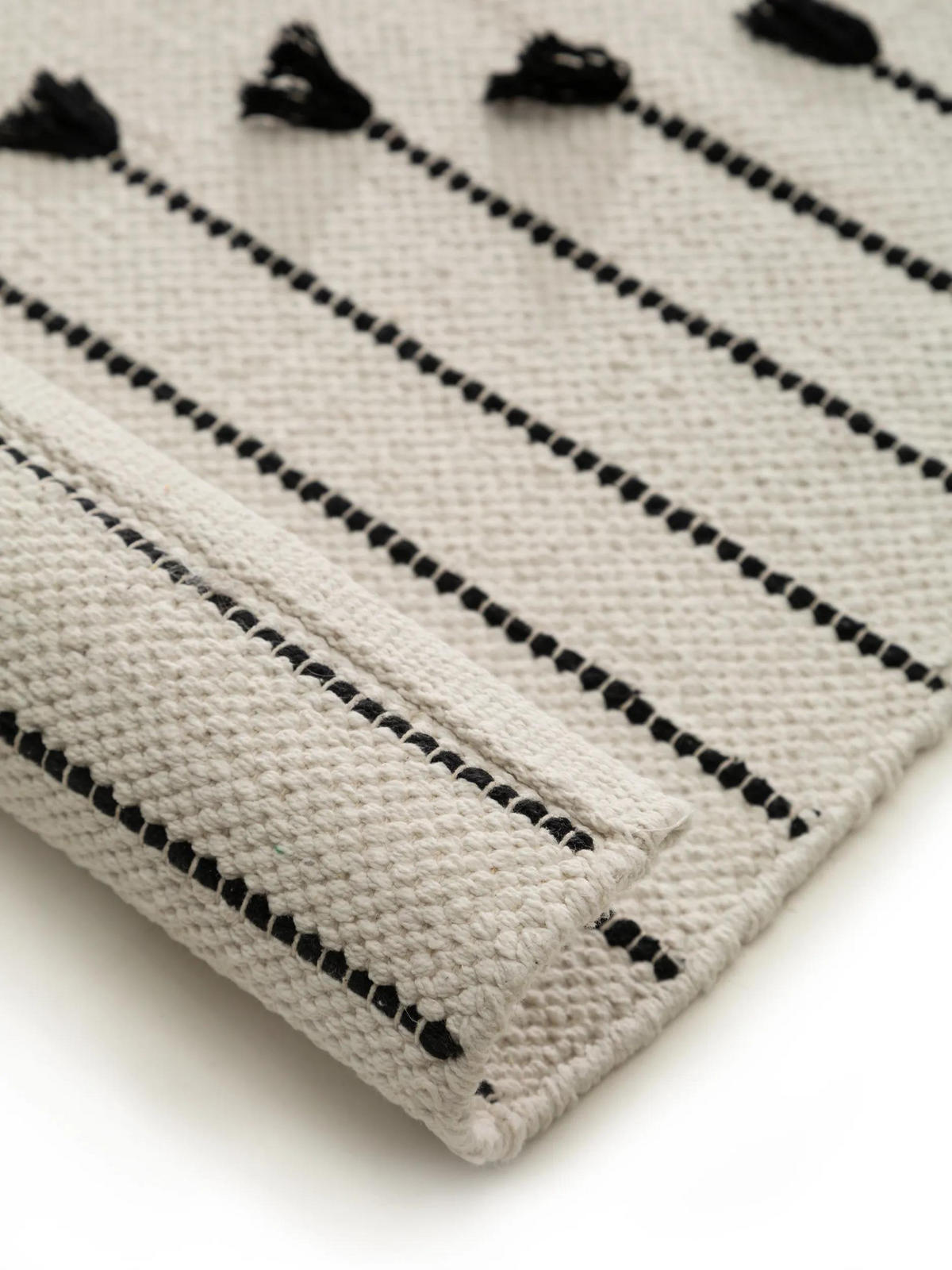 BAUMWOLLTEPPICH Bo Ivory 160x230 cm - Creme, Textil (160/230cm) - benuta Pop