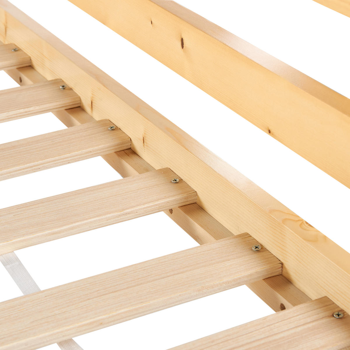 HOCHBETT MIT SCHREIBTISCH 90x200 cm Heller Holzfarbton Loury - Hellbraun, Holz (90/200cm) - Beliani