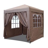 FALTPAVILLON 2x2m Graubeige - Beige, Metall (200/245/200cm) - QUICK STAR