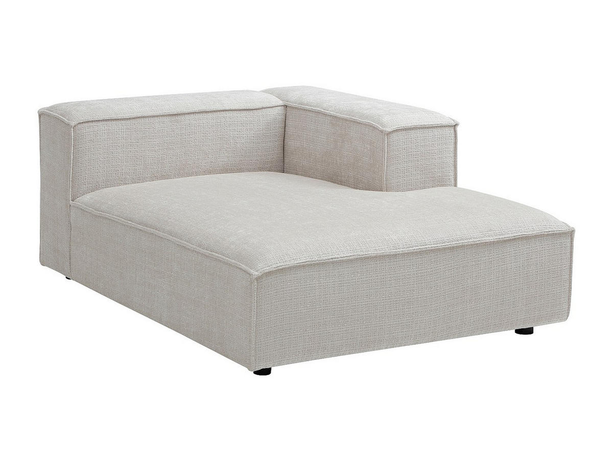 RECAMIERE ohne Schlaffunktion - 1 Person - stoff - beige Ruzolo - Beige, Textil (120/67/169cm) - Vente-Unique