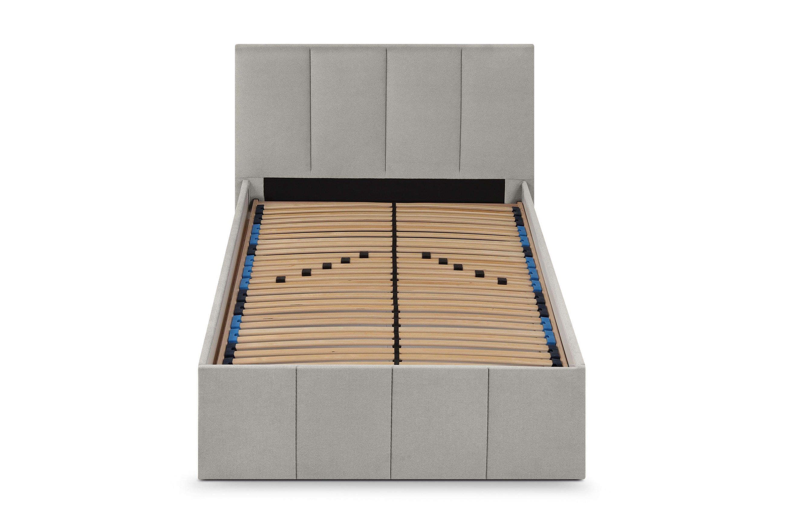 POLSTERBETT Dalas Grau 100 x 200 x 40 cm Stauraum Mit hochwertiger Matratze H2 (bis 100 kg) und Lattenrost - Grau, Holz (100/200cm) - Halmon Schlafkomfort Betten 
