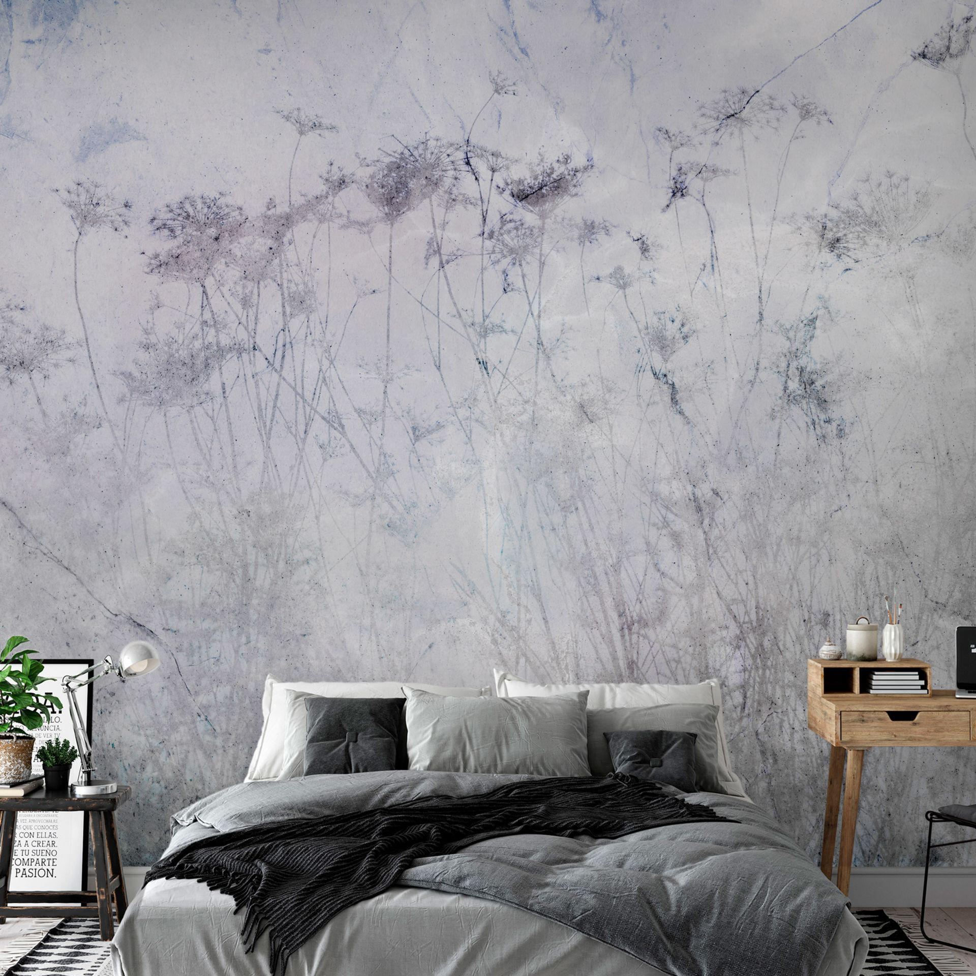 SELBSTKLEBENDE FOTOTAPETE 147/105 cm - Grau, Kunststoff/Textil (147/1cm) - KUNSTLOFT