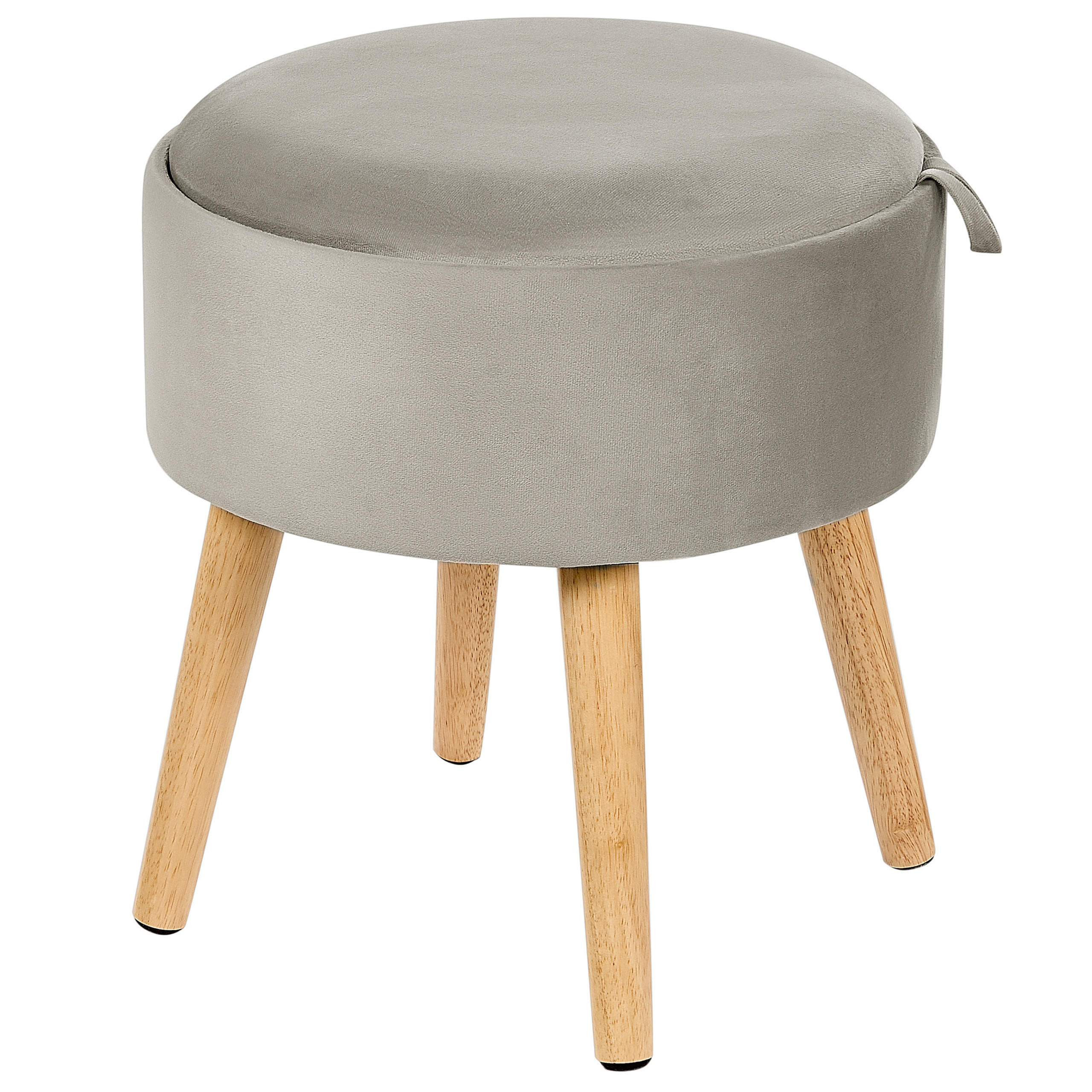 HOCKER Neely 39/39/43 cm - Grau, Textil (39/43/39cm) - Beliani