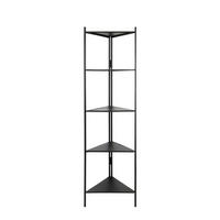 VITRINE Vitrine Schwarz 59/59/200 cm - Schwarz, Metall (41/200/58.5cm) - Light & Living
