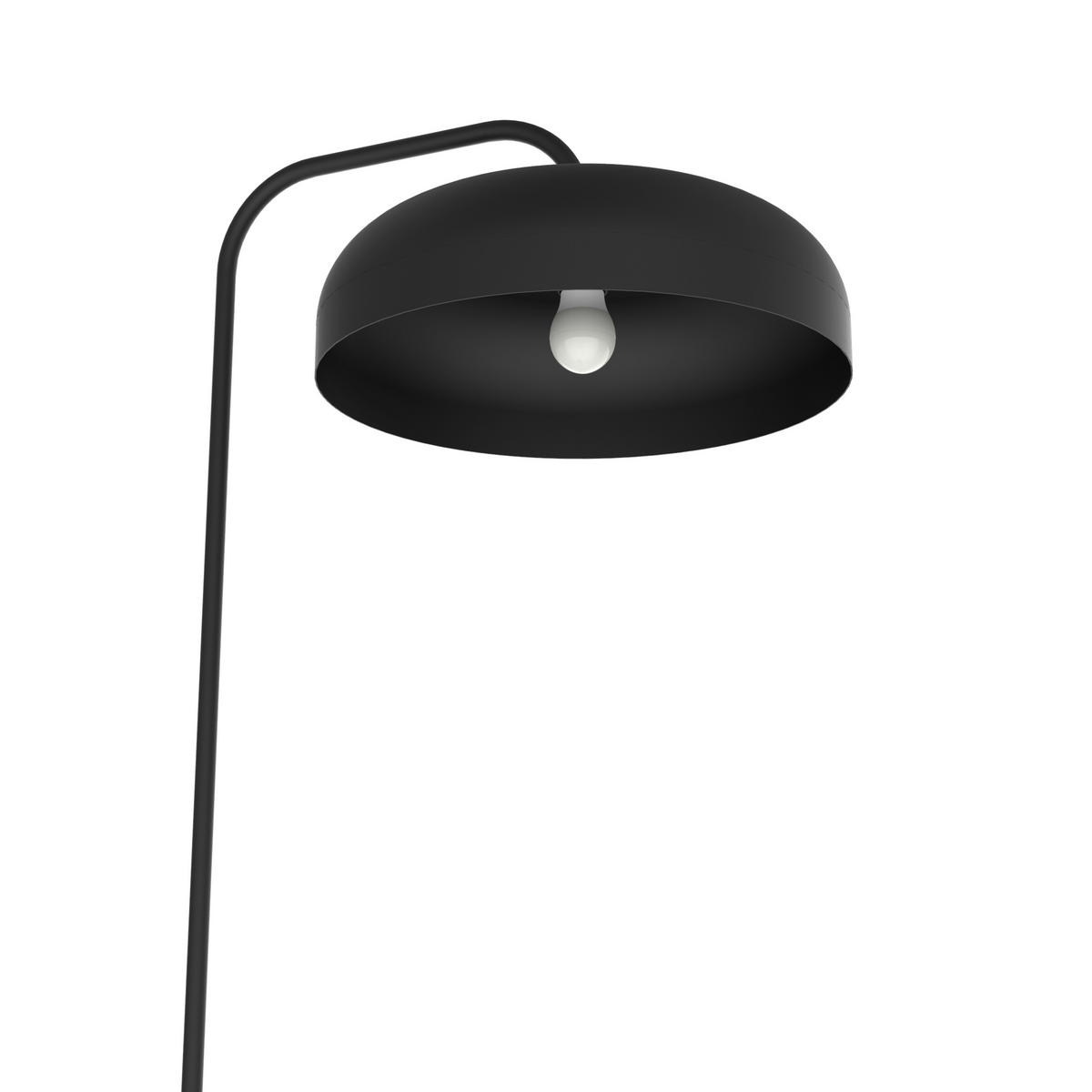 STEHLEUCHTE - Schwarz, Metall (40/40/165cm) - Lumicom