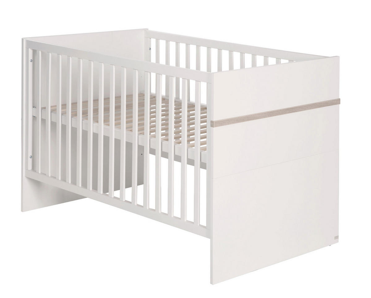 BABYBETT Moritz 70 x 140 cm - Weiß, Holzwerkstoff (70/140cm) - Roba