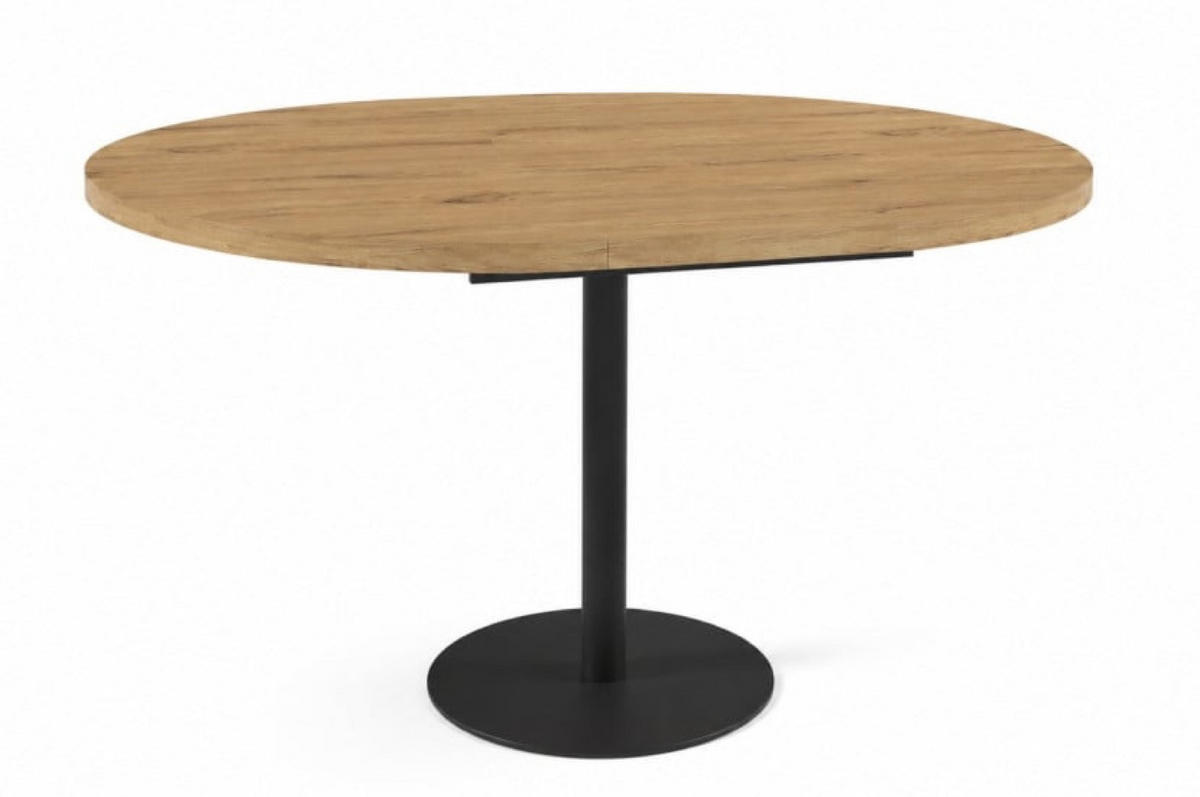 TISCH Schwarz Bartek Ausziehbar - Schwarz, Holzwerkstoff (100/100/76cm) - Sepro Meble