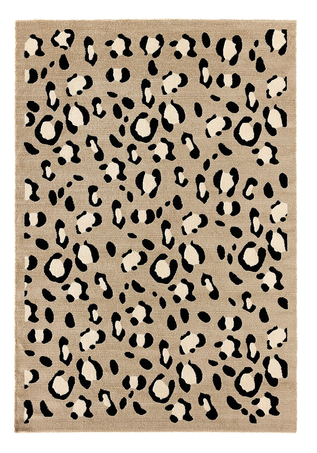 TEPPICH mit Leopardenmuster 120/160 cm Leovah Beige - Beige, Textil (120/160cm) - Nazar Rugs