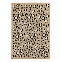 TEPPICH mit Leopardenmuster 120/160 cm Leovah Beige - Beige, Textil (120/160cm) - Nazar Rugs