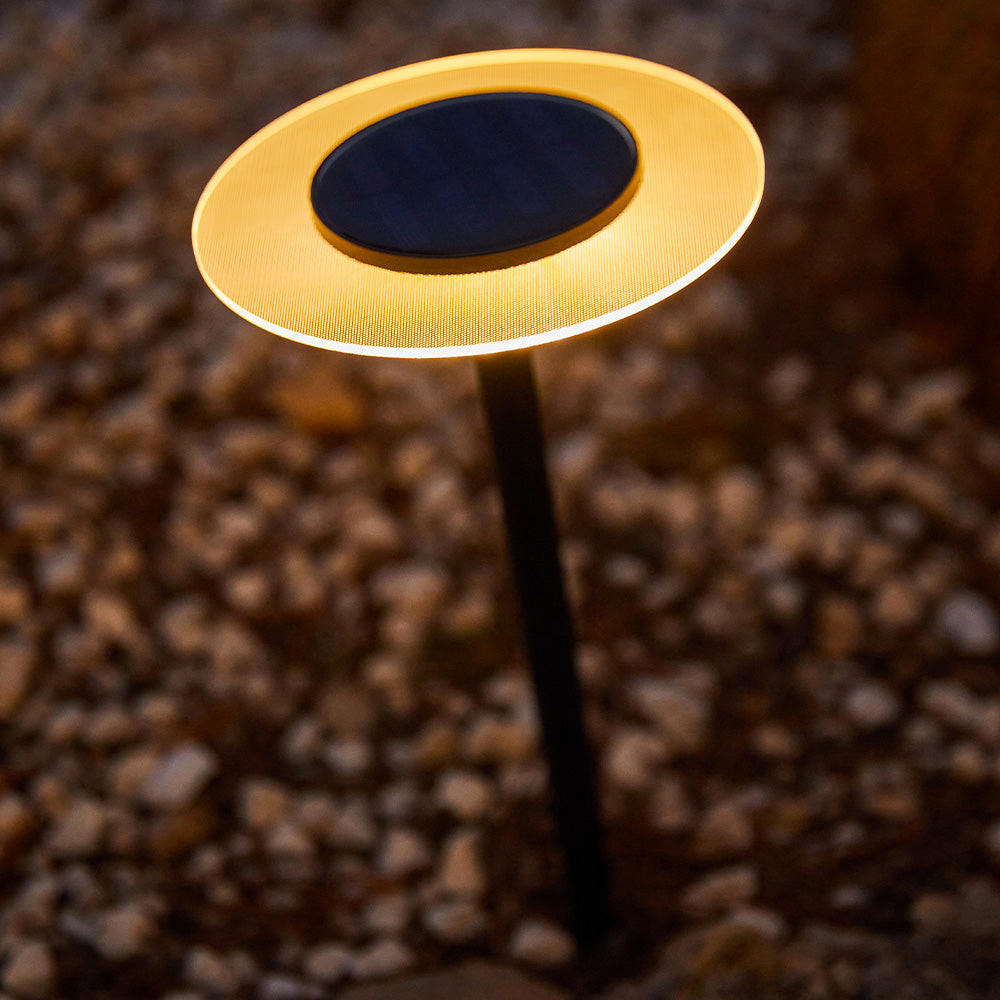 SOLARLEUCHTEN UFO schwarz - Schwarz, Metall (16/16/35cm) - Lumisky