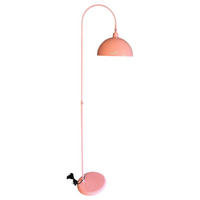 STEHLAMPE Gorkiede E27, verstellbarer Lampenschirm aus Metall - Pink, Metall (37/37/170cm) - Bamyum