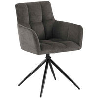 ESSZIMMERSTUHL Jonah 87x59x59 cm dunkelgrau - Dunkelgrau, Textil (59/87/59cm) - furnicato