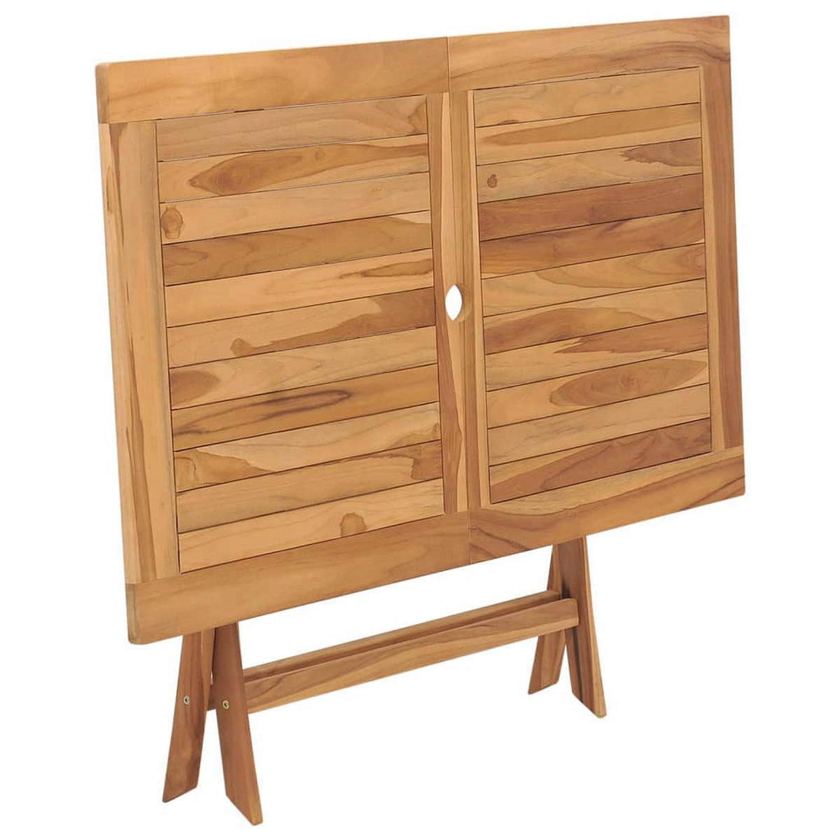GARTENTISCH Klappbar 120/70/75 Cm Massivholz Teak - Braun, Holz (120/70/75cm) - vidaXL