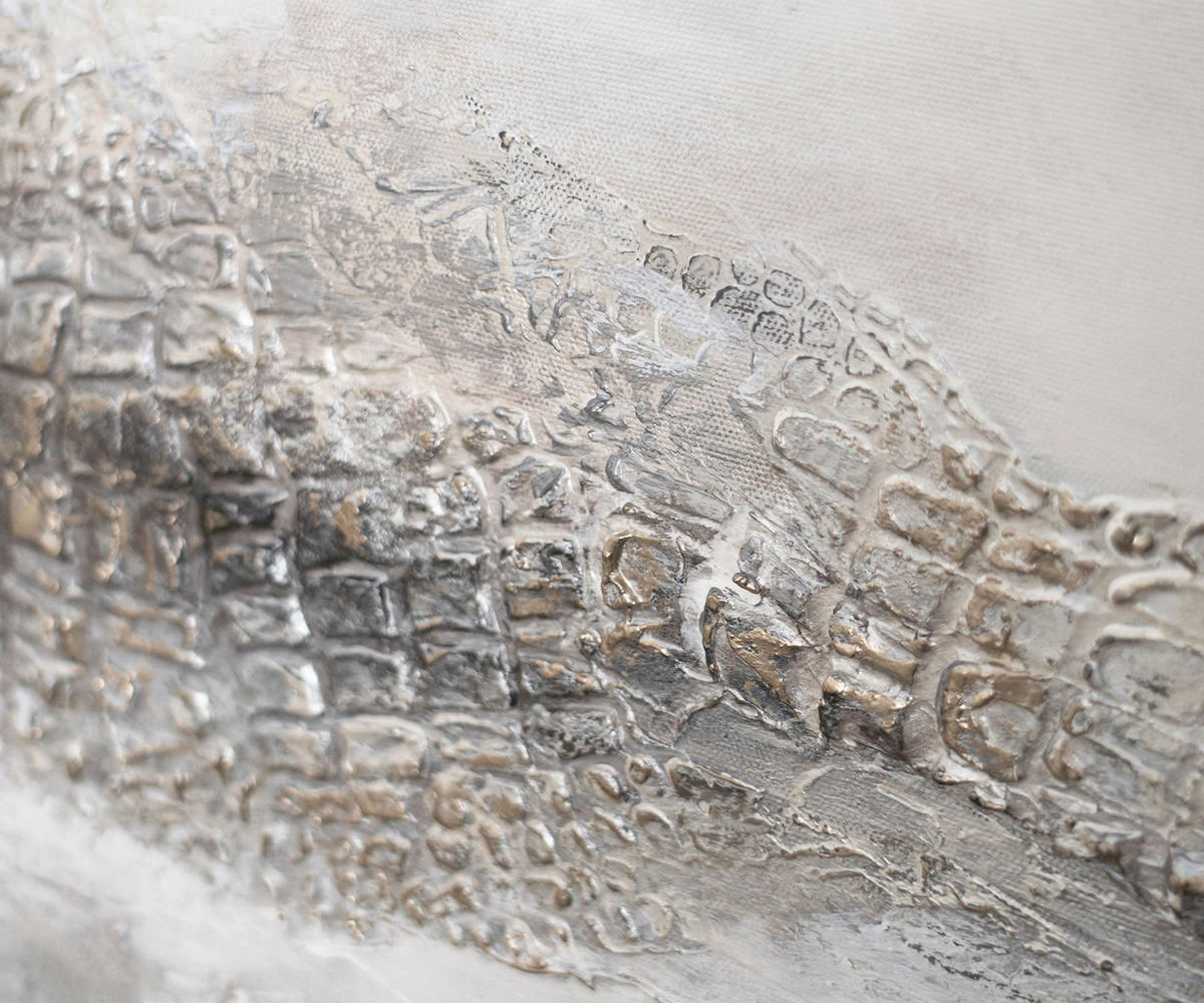 GEMÄLDE Nebulöse Ferne Schattenfugenrahmen Eichefarben 120x60 cm - Eichefarben, Holz (120/60cm) - YS-art gallery
