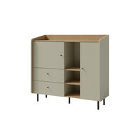 KINDERKOMMODE ALBI 08 125/42/115 in Eukalyptus / Baltic Düne Eiche - Alteiche/Eukalyptusholzfarben, Holzwerkstoff (125/115/42cm) - Deine Möbel 24