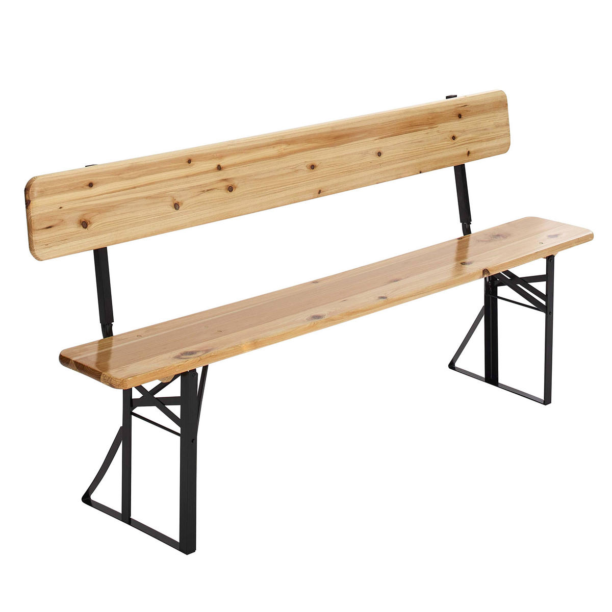 BIERTISCHGARNITUR, Holzfarbe - Braun, Holz - Oviala