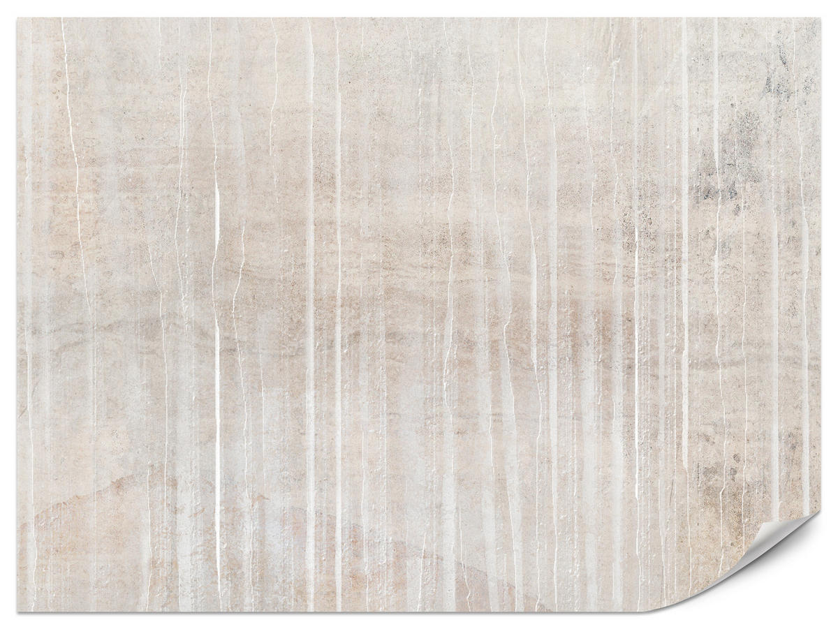 FOTOTAPETE für Schlafzimmer Beton Optik Abstraktion Boho Vintage Retro Natürlich 300x210 - Beige/Braun, Papier (300/210cm) - Muralo