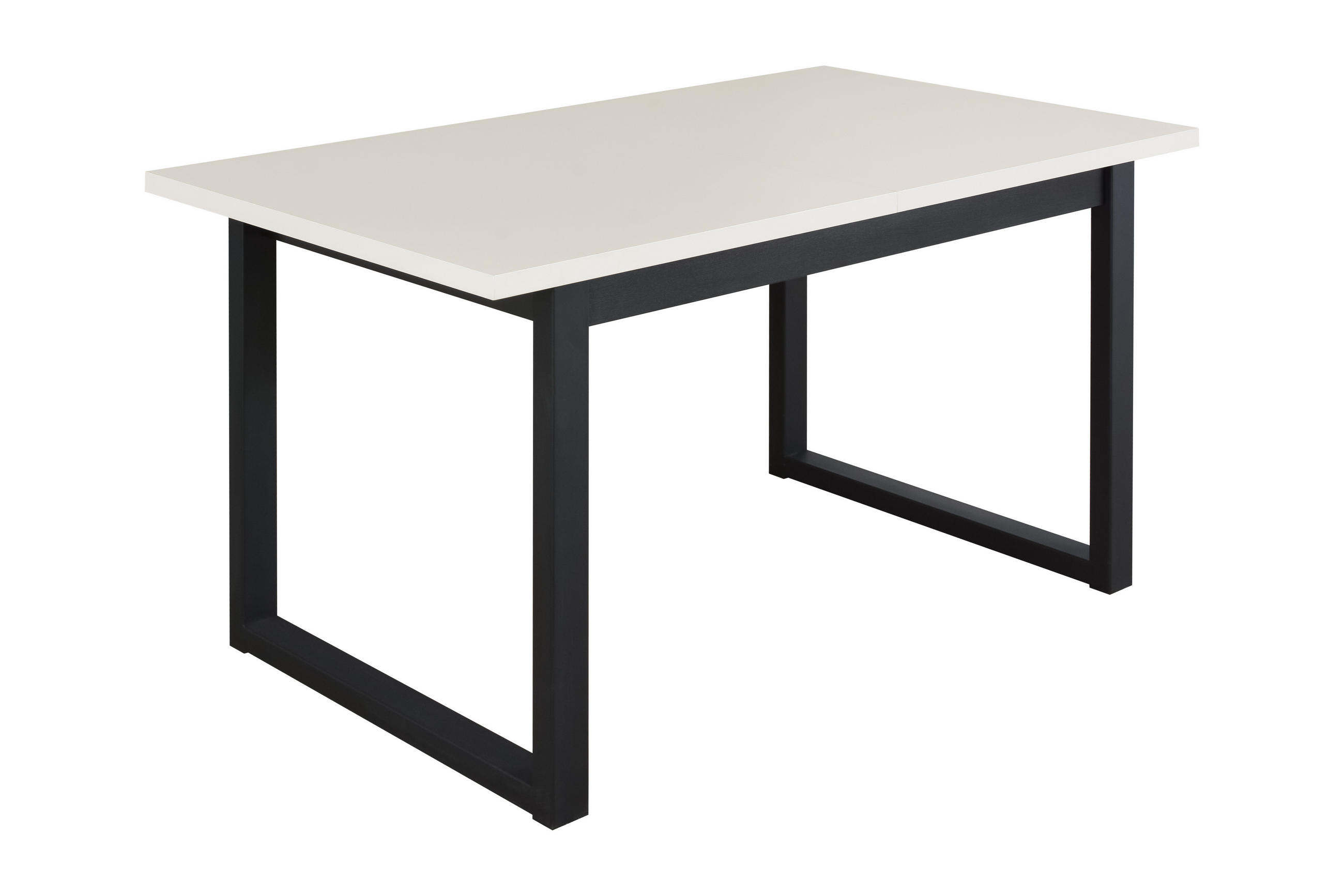 ESSTISCH Ikon 3 M - Schwarz/Cappuccino, Holz/Metall (80/140/79cm) - Leaf Design