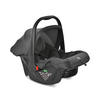 BABYSCHALE i-Size Joy schwarz (40 - 87 cm) verstellbar, Faltdach, Memory-Schaum - Schwarz, Kunststoff (41/54/66cm) - Lorelli