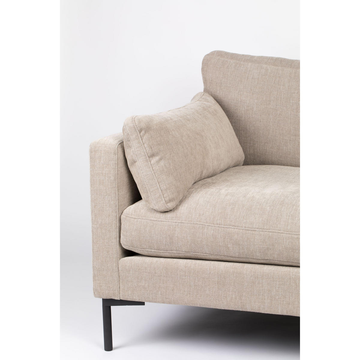 SOFA 3-SITZER Summer Latte/ Beige - Creme, Textil (230/82/101cm) - Zuiver