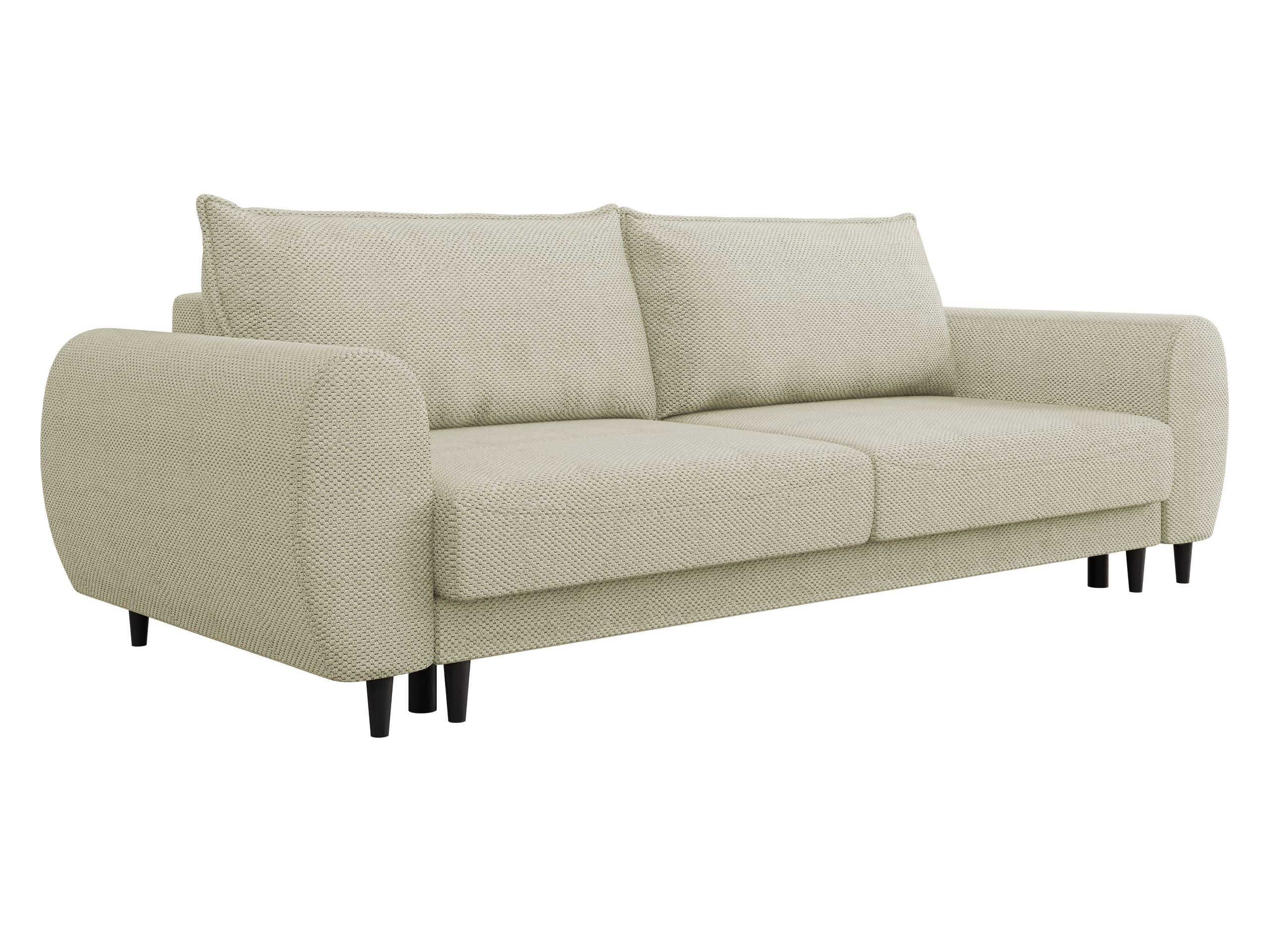 SCHLAFSOFA Sonia - Schwarz/Naturfarben, Holz/Textil (251/76/95cm) - MIRJAN24