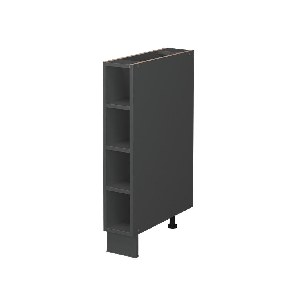KÜCHENREGAL Fame-Line Anthrazit 15 cm ohne AP - Anthrazit, Holzwerkstoff (15/82/50cm) - Vicco