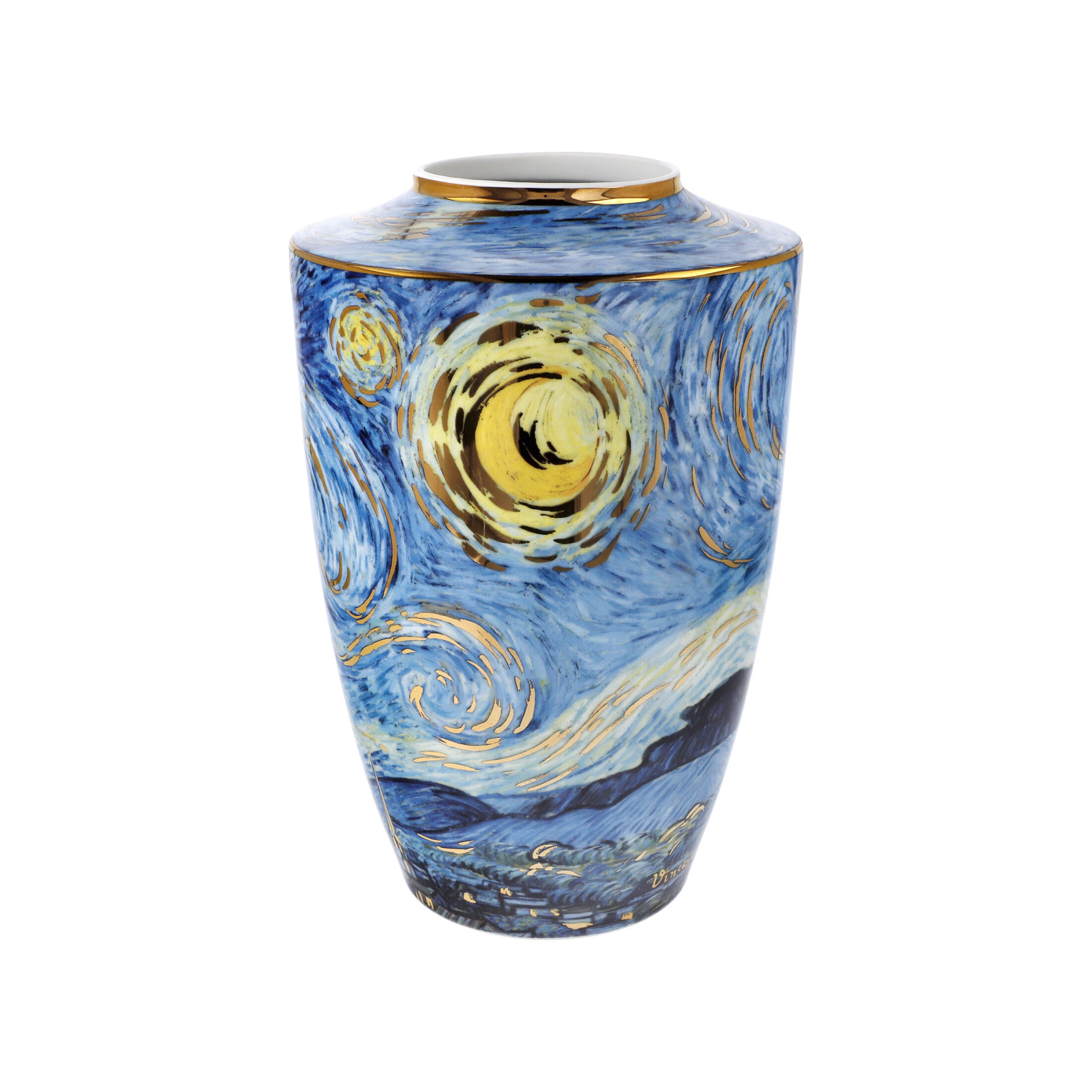 VASE Vincent van Gogh - Sternennacht, Porzellan, Bunt, 24 cm - Multicolor, Keramik (24cm) - Goebel