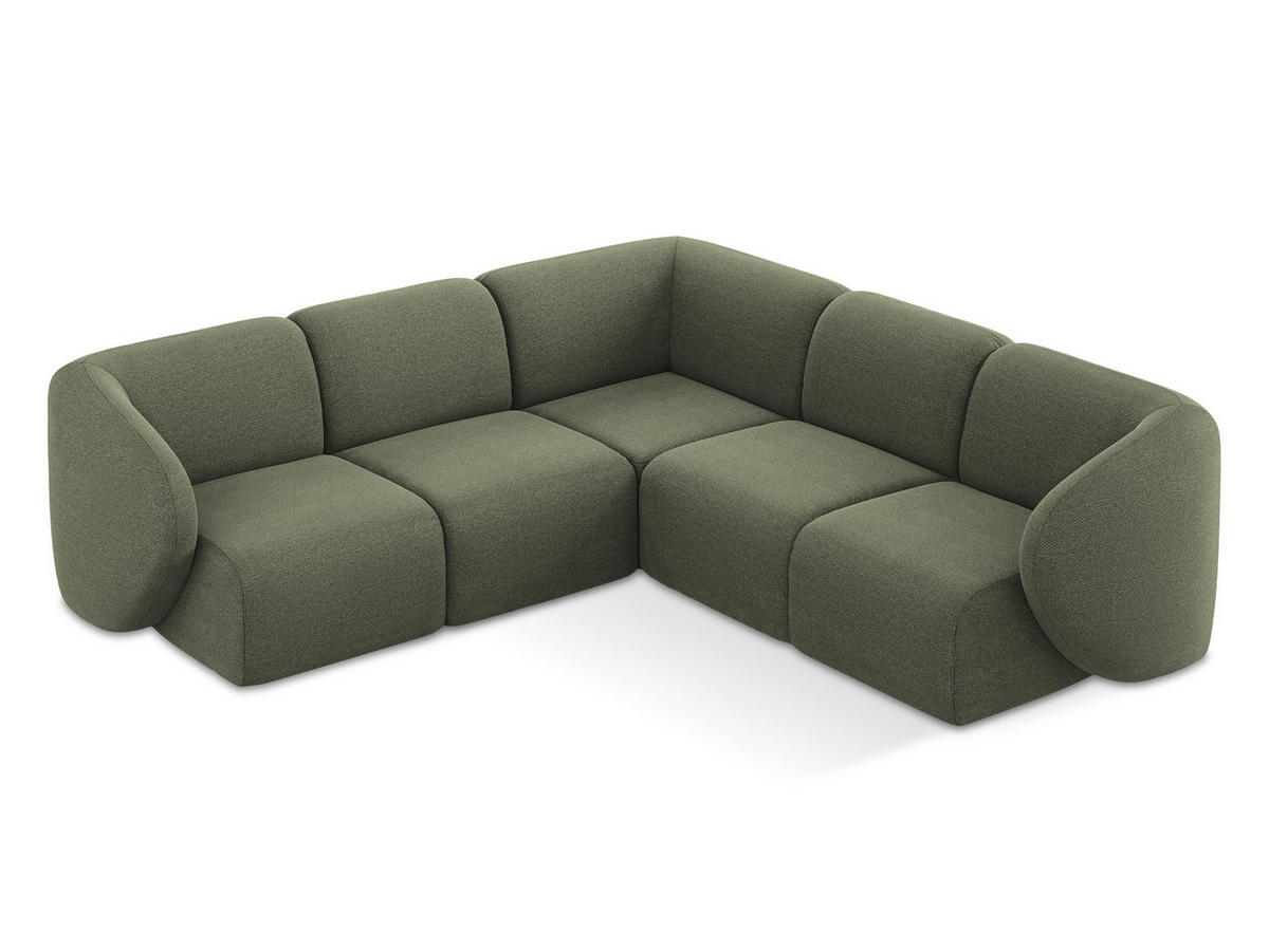 3-SITZER SOFA Samt Stoff Orange - Terracotta/Schwarz, Holzwerkstoff/Kunststoff (244/75/94cm) - Makamii