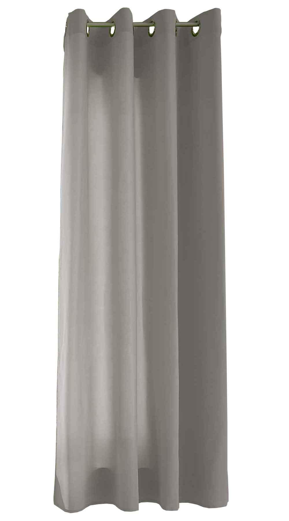 VORHANG BERLIN HxB 225x140cm Hellgrau - Hellgrau, Textil (140/225cm) - Gardinenbox