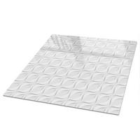 TISCHPLATTE 50x50 cm – Strukturelle Eleganz - Weiß, Glas (0.4/50/50cm) - Wallfluent