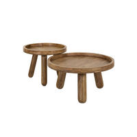 COUCHTISCH-SET FLORA Braun Mango - Braun, Mangoholz/Holz (80/80/41cm) - KAWOLA
