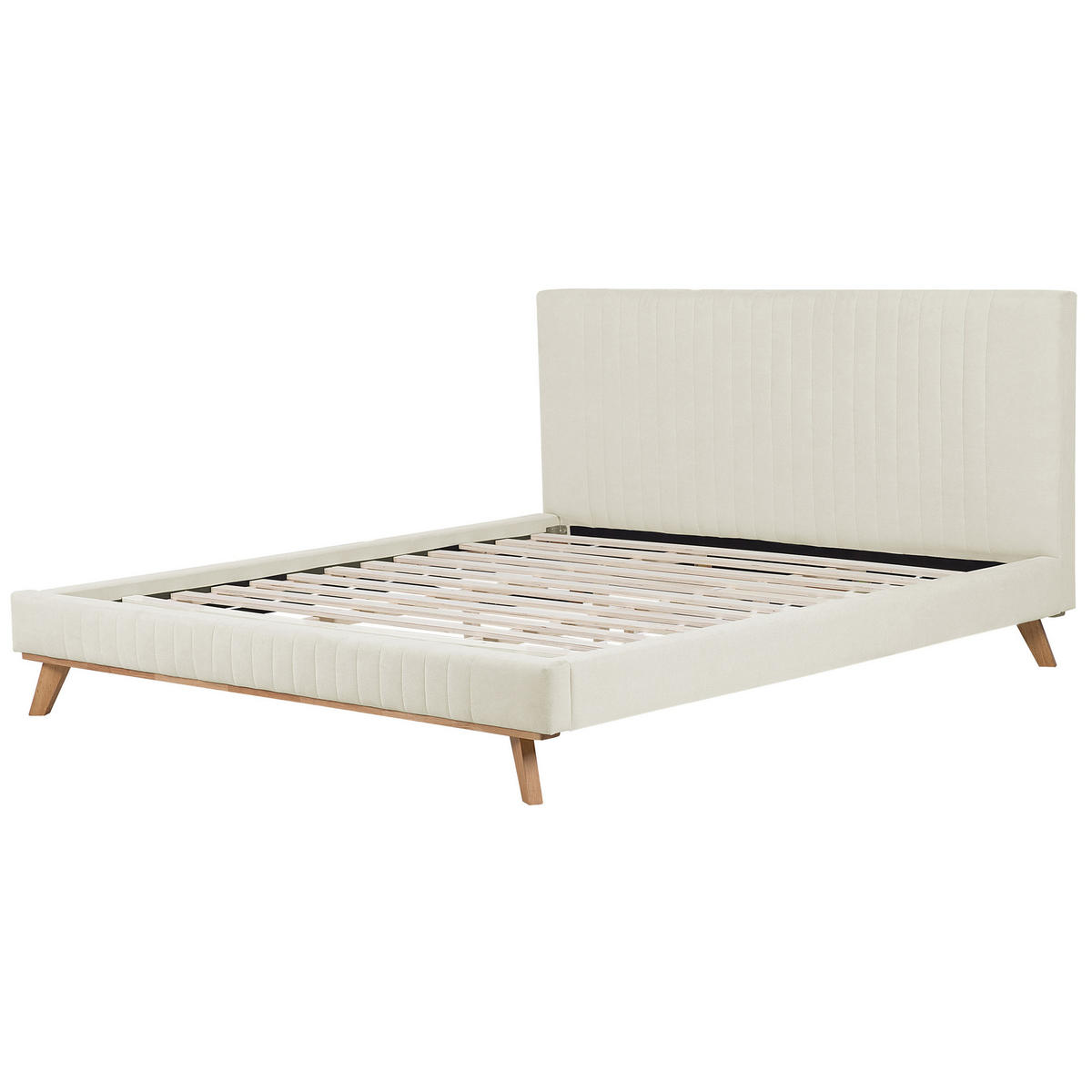 POLSTERBETT mit Lattenrost 180/200 cm Beige Talence - Beige, Textil (180/200cm) - Beliani