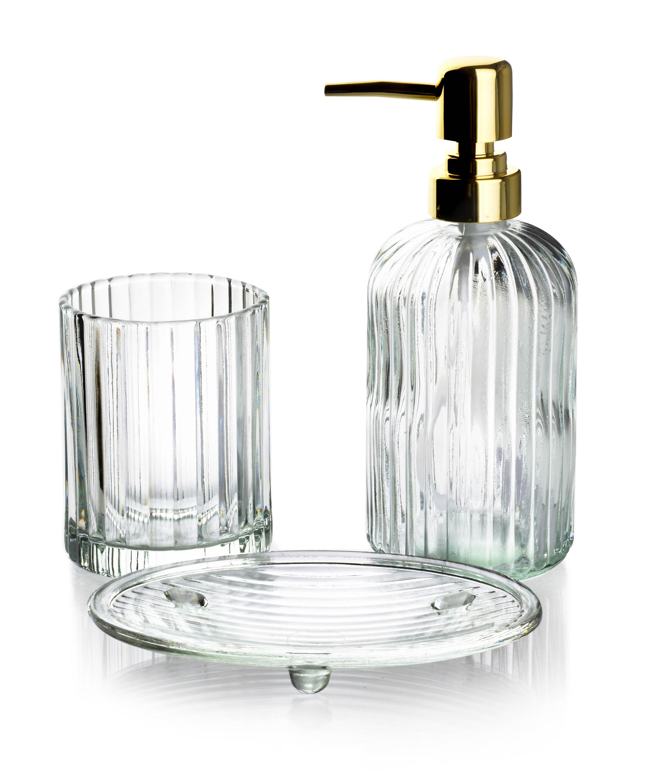 BADEZIMMERZUBEHÖR Ari Transparent 19/9/19 cm Glas - Transparent, Glas (9/19/19cm) - Mondex