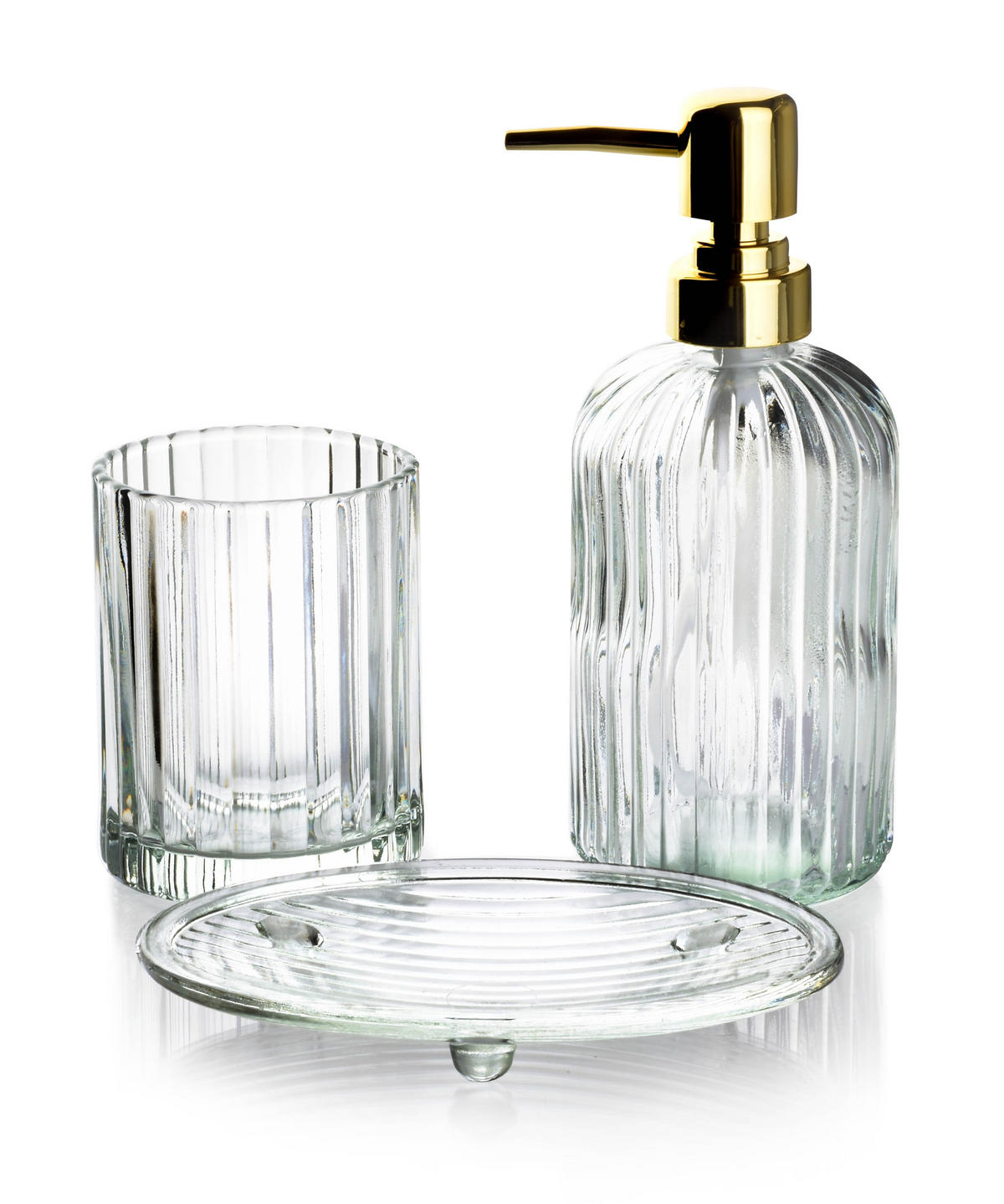 BADEZIMMERZUBEHÖR Ari Transparent 19/9/19 cm Glas - Transparent, Glas (9/19/19cm) - Mondex