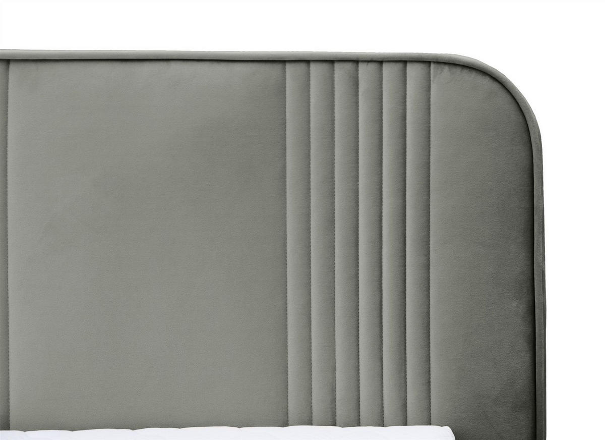 BOXBETT Alize - Grau, Holzwerkstoff/Textil (120/200cm) - Fun Möbel