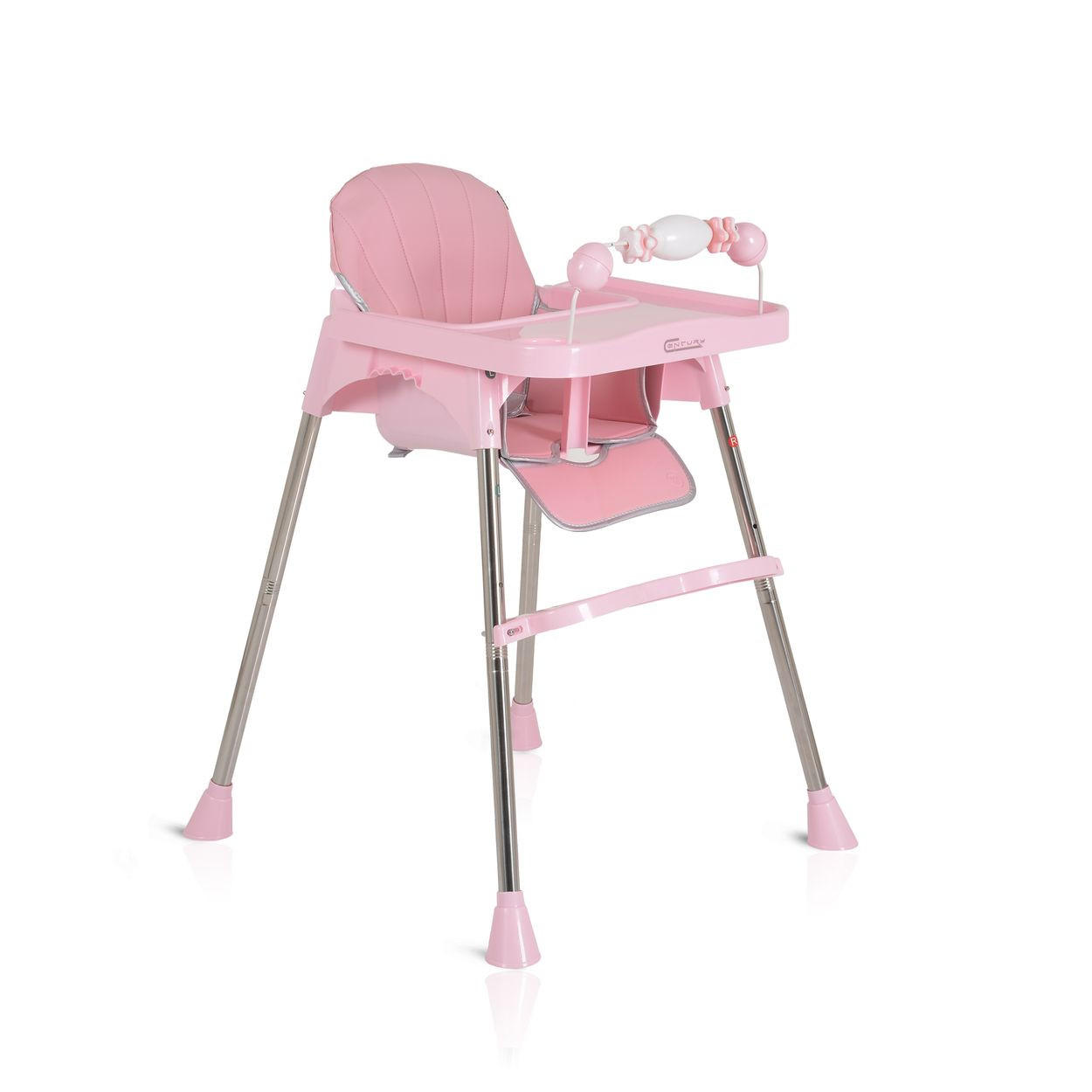 HOCHSTUHL Century rosa Spielzeug, Tablett verstellbar, Gurt, Fußstütze - Rosa, Kunststoff (63/84/61cm) - Moni