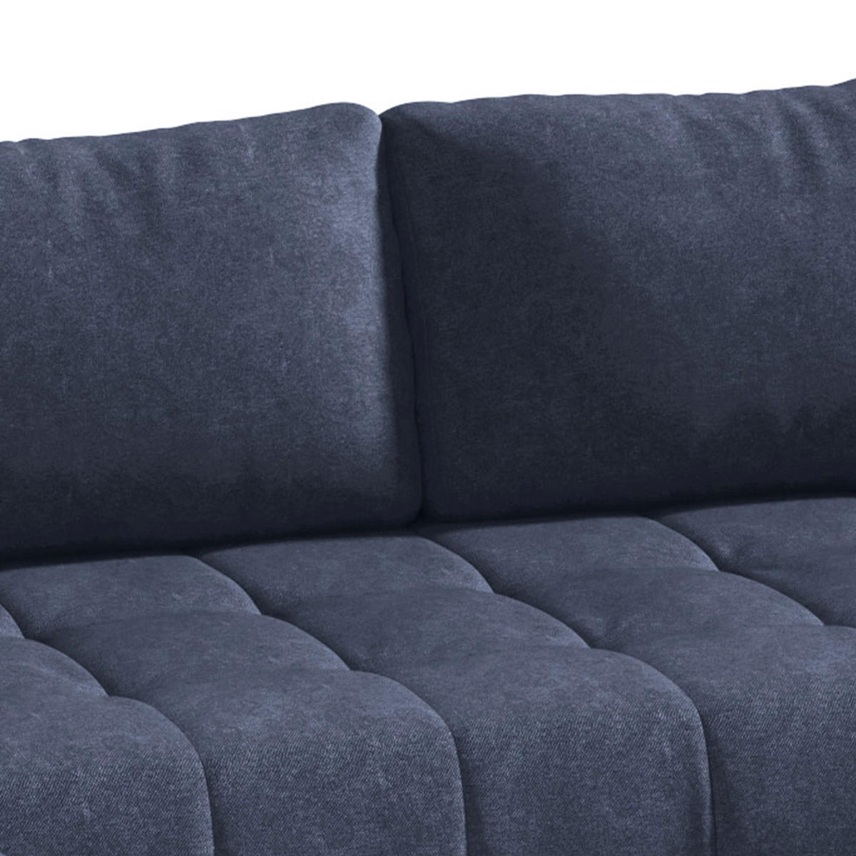 PANORAMASOFA Jonas 5 Sitzplätze Blau - Blau, Holzwerkstoff (350/85/185cm) - Petits-meubles