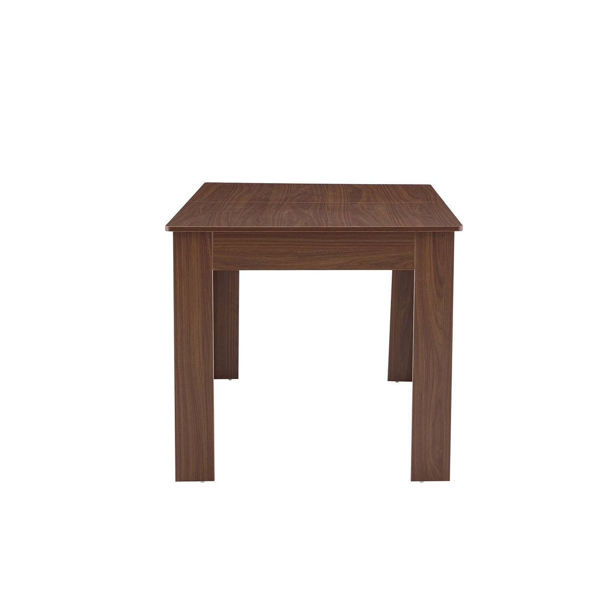 ESSTISCH Nussbaum mit zwei tropfenförmigen Einlegeplatten 220/88.5/77 cm - Walnussfarben, Holz (88.5/220/77cm) - Oxeza