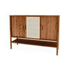 KOMMODE INA Wildeiche - Mokka, Holz (142/101/46cm) - byoak