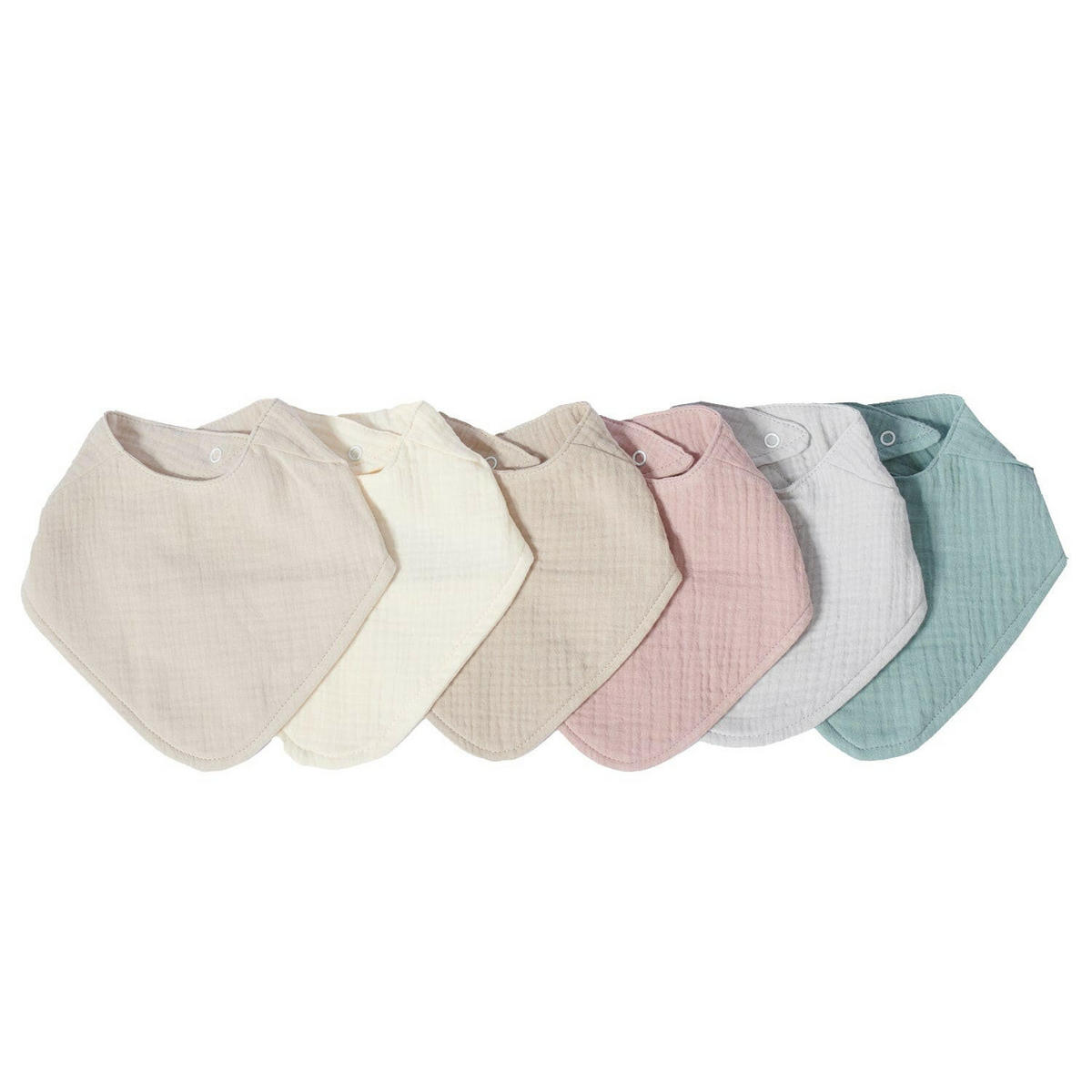LÄTZCHEN-SET MusselinGrau & Mint - Grau, Textil (27/3/22cm) - nordic coast company