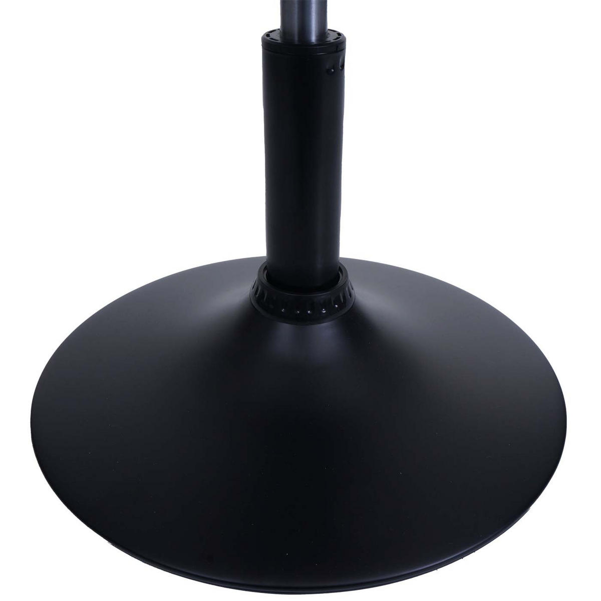 HOCKER höhenverstellbar und drehbar Sitzhöhe 45-57cm Ø 37cm Stoff Bouclé Weiß - Beige, Textil (37/57/37cm) - PROREGAL