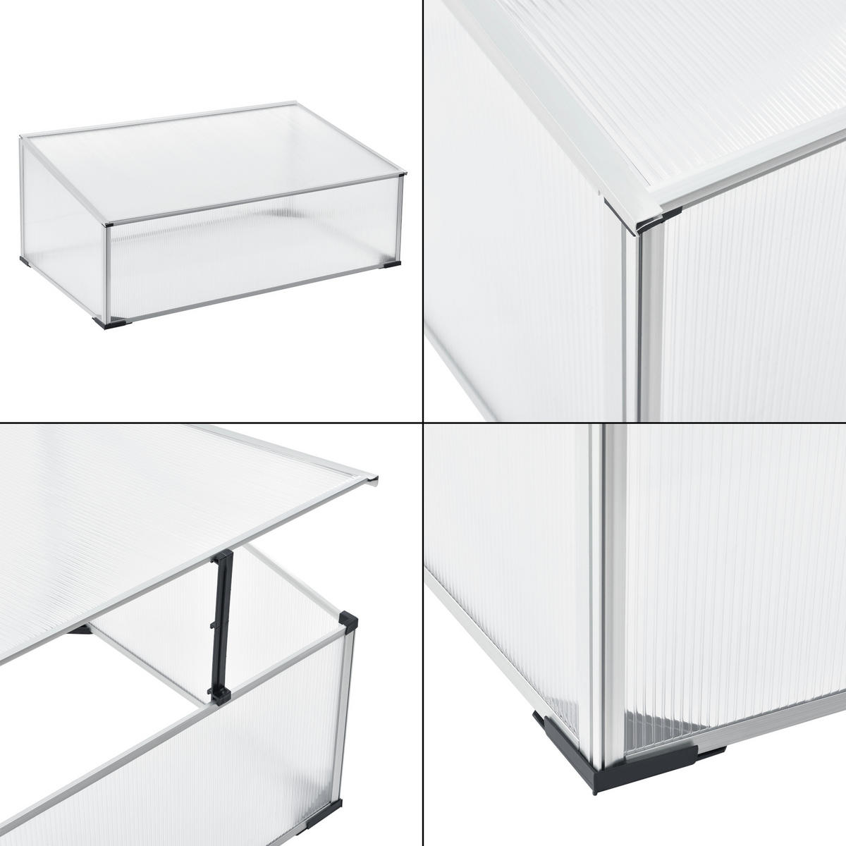 FRÜHBEET Horta - Transparent, Kunststoff (100/40/60cm) - [en.casa]