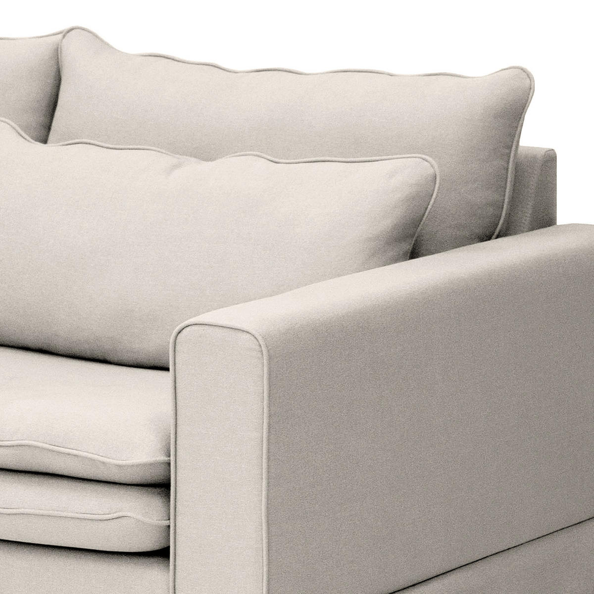 2,5-SITZER SOFA mit Husse - Webstoff - Multicolor/Hellgrau, Textil (180/82/104cm) - home24