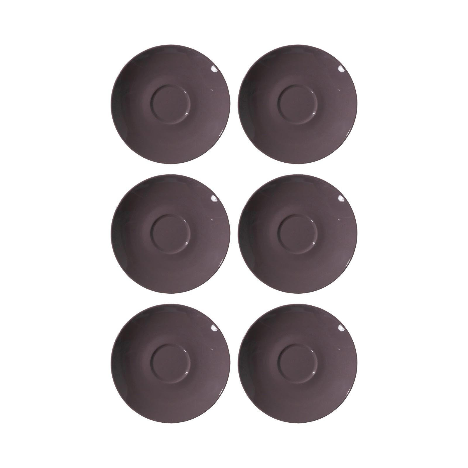 ESPRESSOUNTERTASSEN Doppio Toffee ø 12 cm 6er Set - Braun, Keramik (12cm) - Ritzenhoff Breker