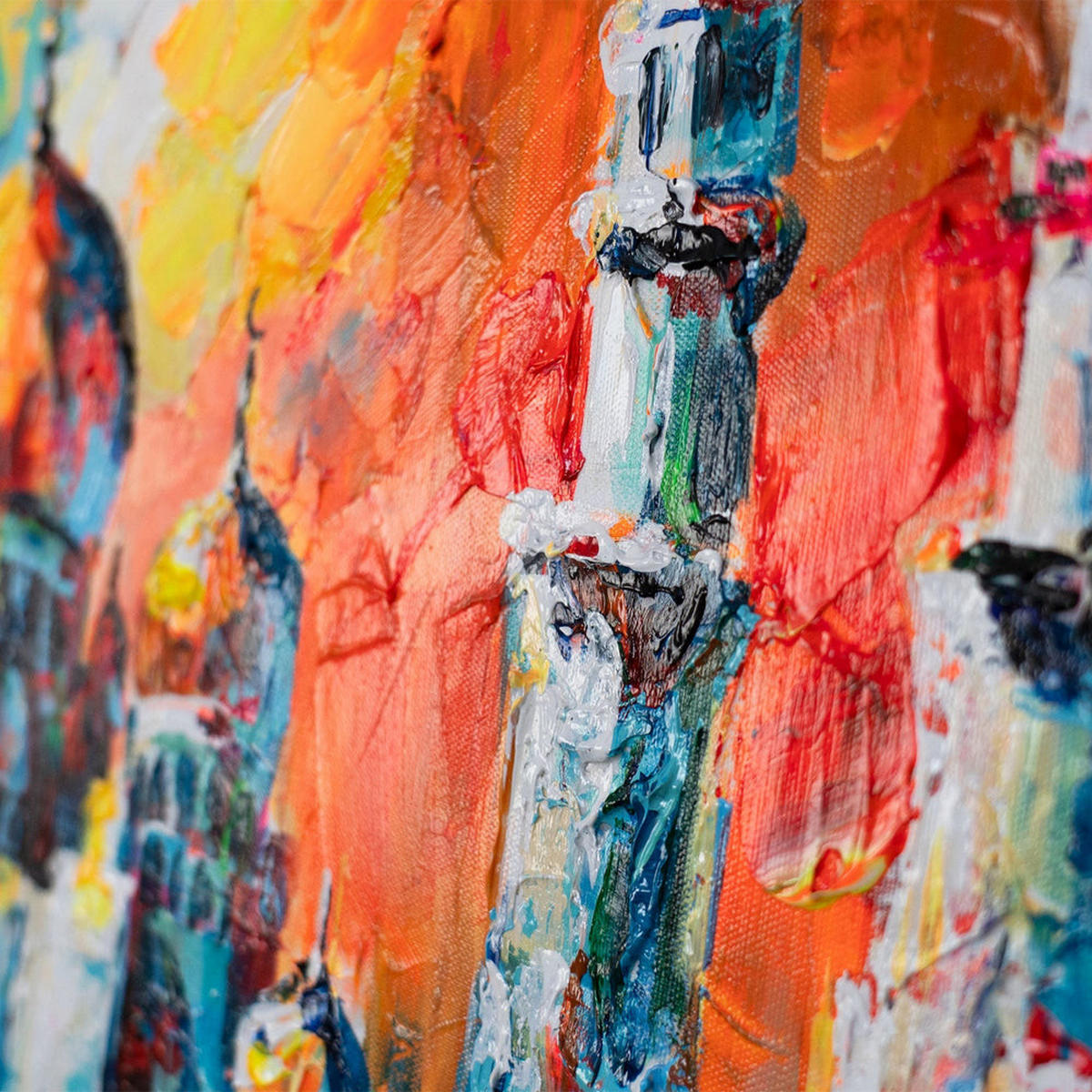 GEMÄLDE Harmonie auf Keilrahmen 115x50 cm - Multicolor, Holz (115/50cm) - YS-art gallery