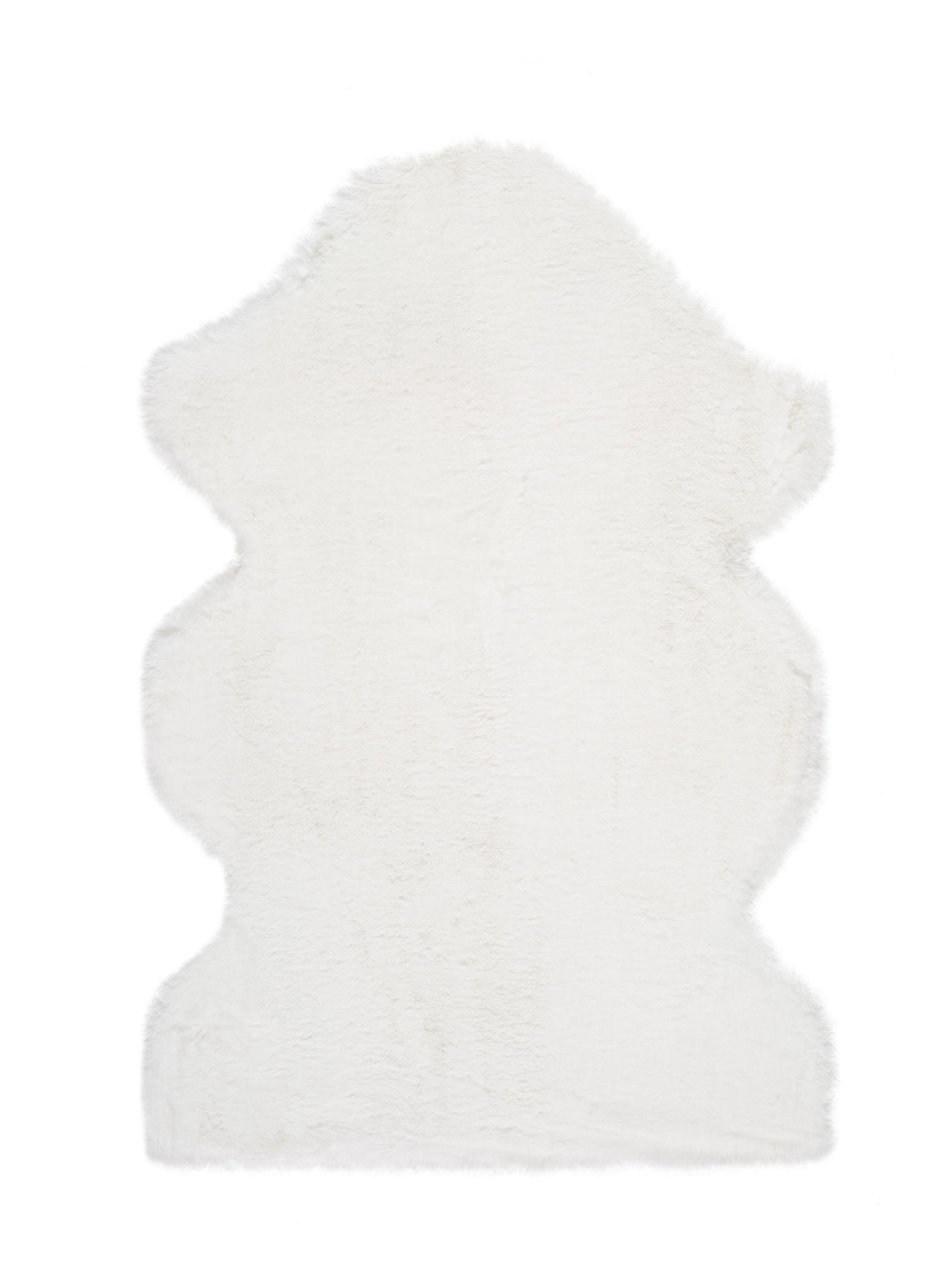 KUNSTFELL waschbar Weiß Fox 60/90 cm - Weiß, Textil (60/90cm) - Atticgo
