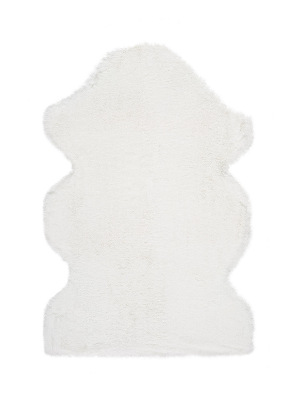 KUNSTFELL waschbar Weiß Fox 60/90 cm - Weiß, Textil (60/90cm) - Atticgo