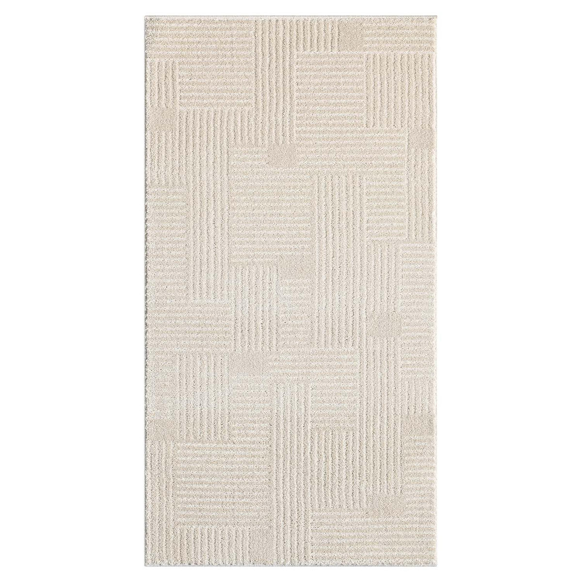 KURZFLOR-TEPPICH Flair 177 Beige 80x150 cm - Beige, Textil (80/150cm) - carpet city