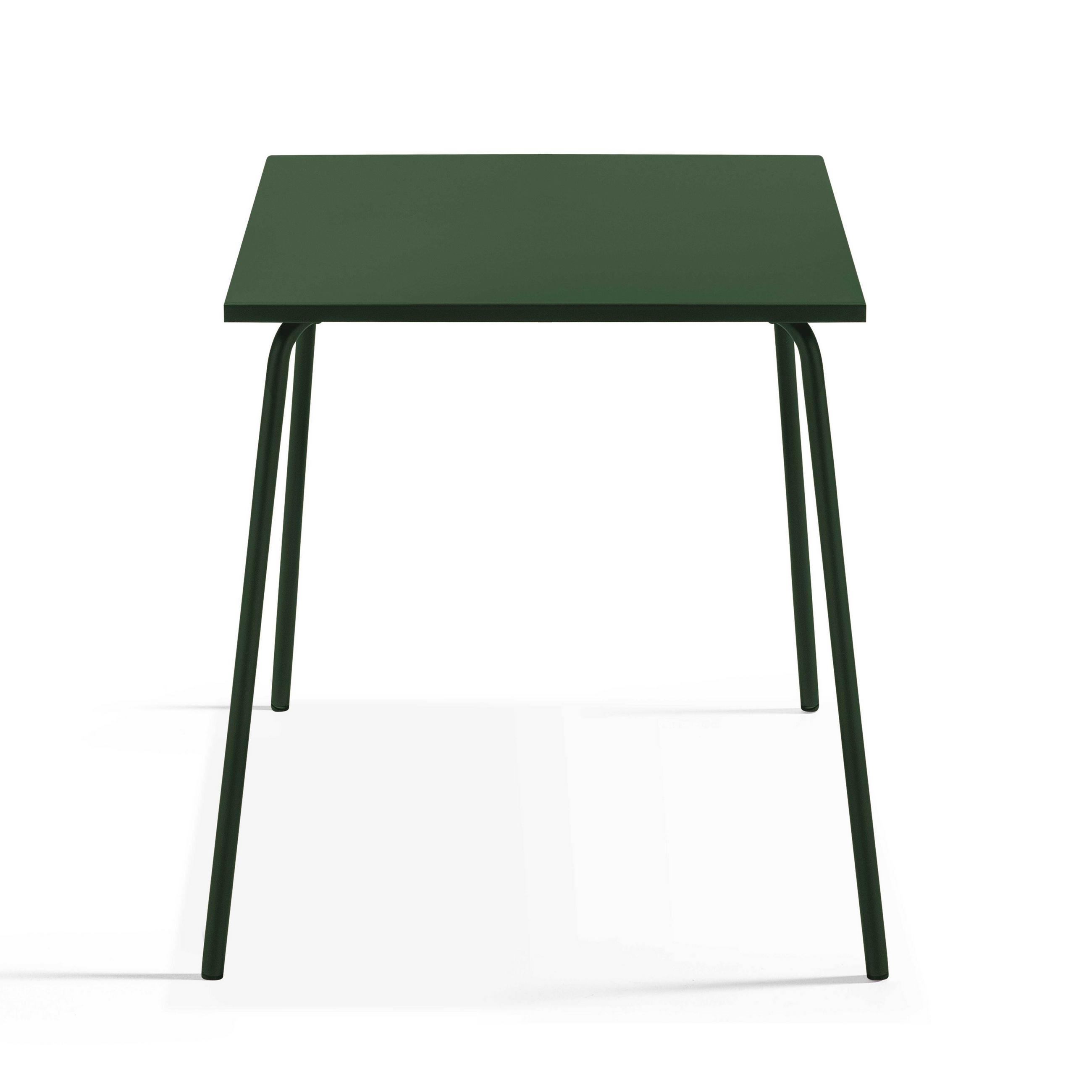 GARTENTISCH, Waldgrün - Grün, Metall (70/70/72cm) - Oviala
